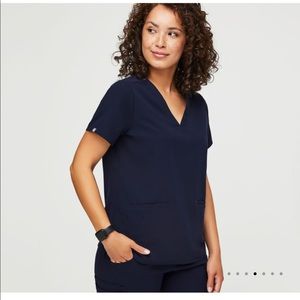 Casma Three Pocket Scrub Top (Navy)